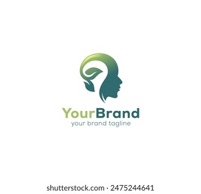 Mental Health Brain Therapy logo design