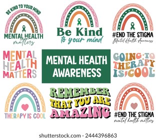 Mental Health Bundle T-shirt,Mental Health Svg,Mental Health Awareness Svg,Anxiety Svg,Depression Svg,Funny Mental Health,Motivational Svg,Positive Svg,Cut File,Commercial Use