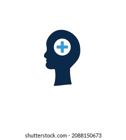 mental health care icon, brain disease icon vector file.