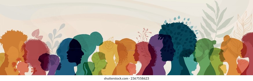 Mental health concept. Head silhouette profile.Mood disorder.Campaign World mental health day. awareness. Metaphor bipolar disorder.Emotional burnout.Psychological problems.OurMindsMatter