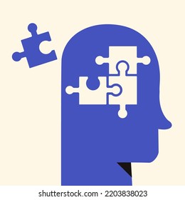 Mental health concept illustration color style