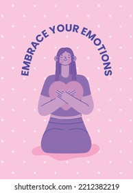 mental health design with lettering