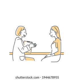 mental health, doctor and woman