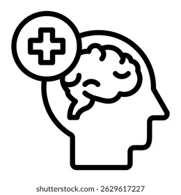 Mental Health Icon Element For Design