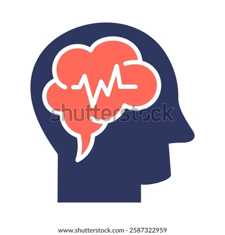Mental Health Icon Element For Design