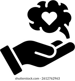 Mental Health Icon Glyph Vector Illustration