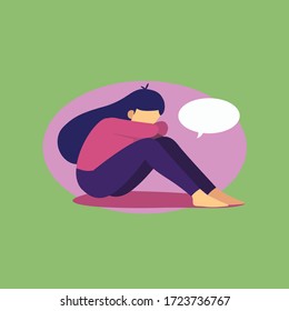 mental health icon illustration flat