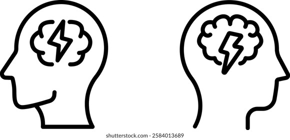 "Mental Health Icon Representing Wellbeing, Emotional Support, and Psychological Care"