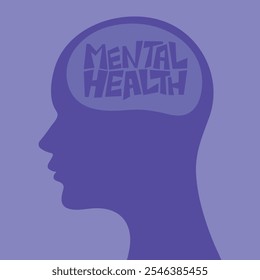 Mental health icon vector. mental health awareness illustration. mental health illustration 