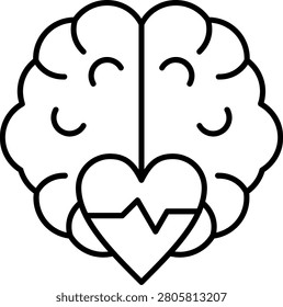 Mental Health Icon Vector Element line icon design vector icons