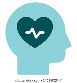 Mental Health icon for web, app, infographic, etc