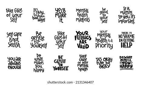 2,220 Mental Health Sayings Images, Stock Photos & Vectors 