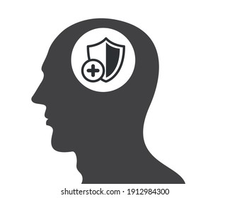 Mental Health Line Icon, Outline Vector Symbol Illustrator. Pixel Perfect, Editable Stroke.