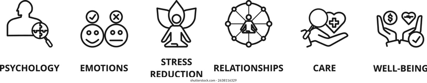 Mental Health for live vector icon illustration concept