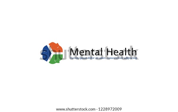 Mental Health Logo Stock Vector (Royalty Free) 1228972009 | Shutterstock