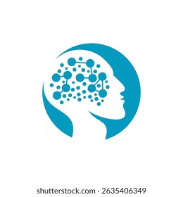 mental health logo depicts harmony between mind and feelings