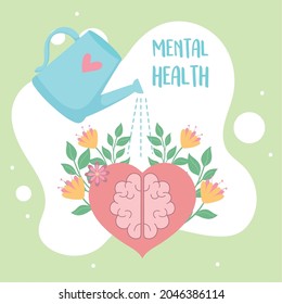 mental health love and care concept