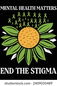 Mental Health Matters End The Stigma eps cut file for cutting machine