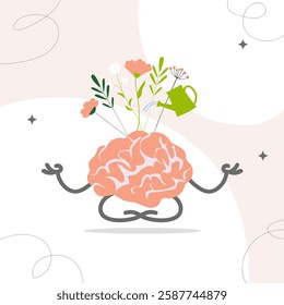 Mental health matters. Healthcare,pure thoughts, self care, psychology, psyche, problem solving