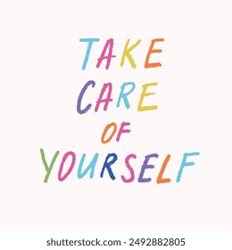 Mental health and self love positive inspirational psychological quotes,  hand drawn calligraphy, lettering, sayings. Vector hand drawn thoughts, good vibes vector illustration

