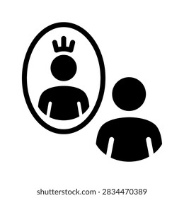 Mental health Solid icon. Positive affirmation symbol. Perfect for campaigns to maintain a health.