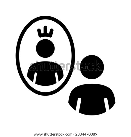 Mental health Solid icon. Positive affirmation symbol. Perfect for campaigns to maintain a health.