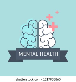 Mental health understanding the brain vector