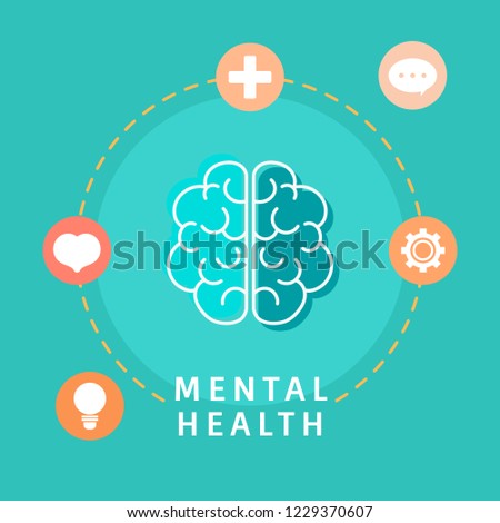 Mental health understanding the brain vector