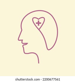 Mental Health Vector, Mental Health Awreness, Mental Health Icon Vector, Mental Health Line Art