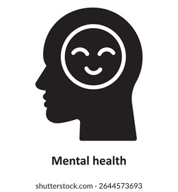 Mental health Vector Icon which can easily modify or edit

