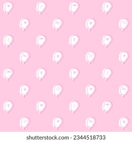 Mental Health Vector Seamless Pattern