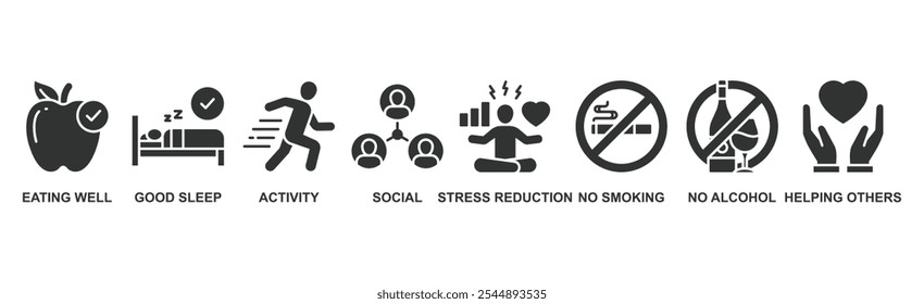 Mental health web icon vector illustration concept with icon