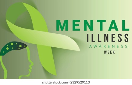 Mental illness awareness week. background, banner, card, poster, template. Vector illustration.