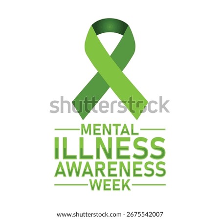 Mental Illness Awareness Week. banner for social media post