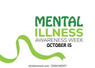 mental illness awareness week.banner background vector illustration with awareness design