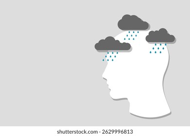 Problemas mentais. Saúde mental. Psicoterapia. vetor