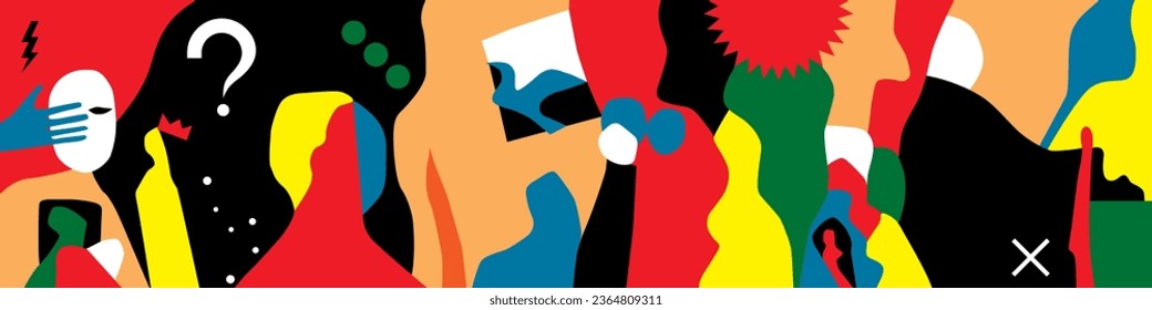 mental problems of people psychology abstract vector illustration