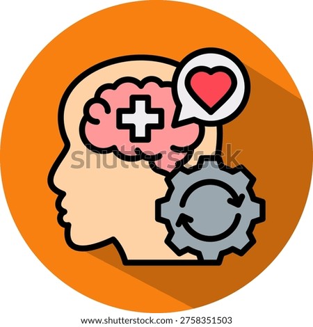 Mental Restoration Icon isometric Vector Illustration