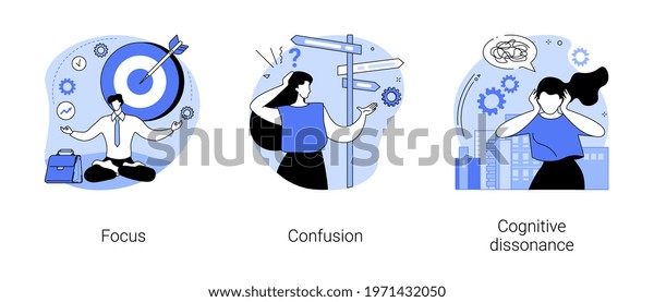 Mental state\
abstract concept vector\
illustrations.