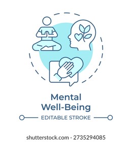 Mental wellbeing soft blue