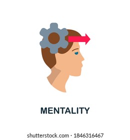 Mentality icon. Simple element from critical thinking collection. Creative Mentality icon for web design, templates, infographics and more