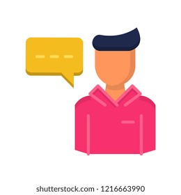 Mentee flat vector icons.