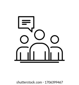 MENTEE icon. Flat vector graphic in White background.
