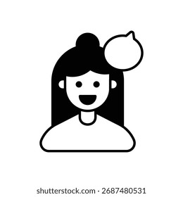 Icono de Vector de Vector Mentee Ilustración de stock