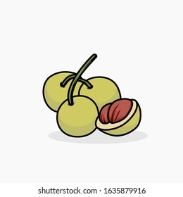 Menteng vector illustration isolated for all purpose