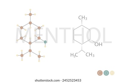 Chemische Formel für das Menthol-Skelett