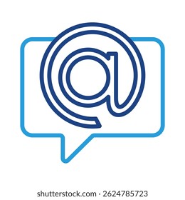Mention  Icon Element For Design