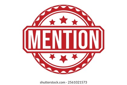 MENTION rubber stamp vector illustration on white background