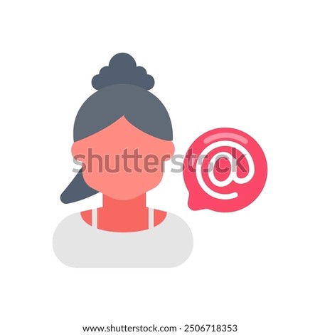 Mentions Flat Icons, Vector illustration