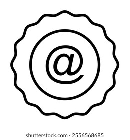 mentions icon vector illustration . mention icon perfect for website, blog, logo, graphic design, social media, UI, mobile app. eps 10.